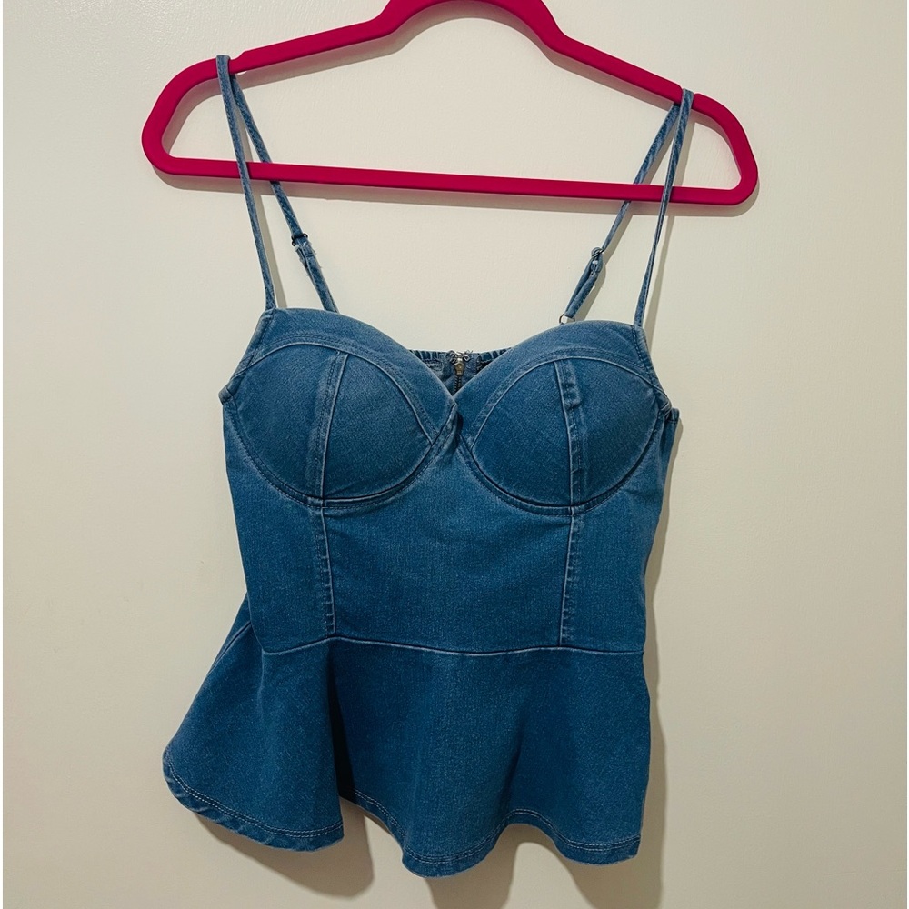 Denim jrs large top (fits more like a Medium/Large